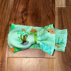Little Sleepies Succulent Lux Bamboo Bow